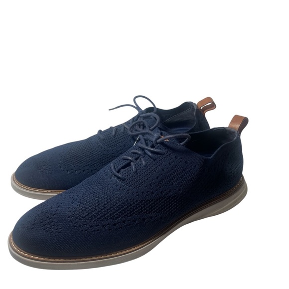 Cole Haan Men’s Navy Knit Oxford Shoes - Picture 1 of 7